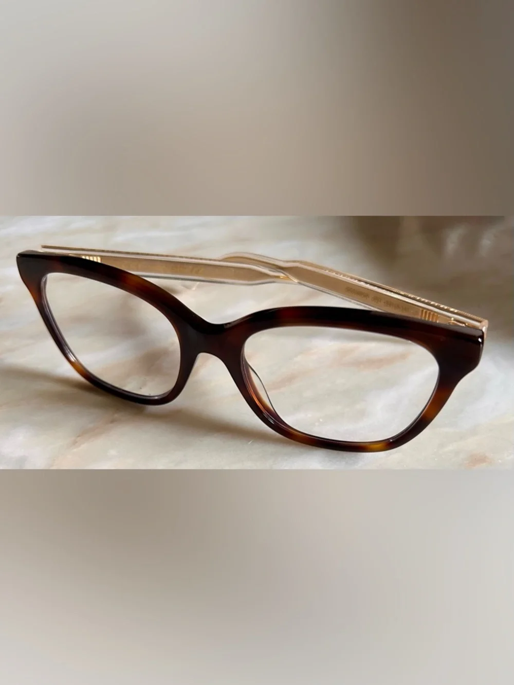 Gucci GG0566ON 002 Womens Tortoise Crystal Cat Eye‎ Glasses Guaranteed Authentic